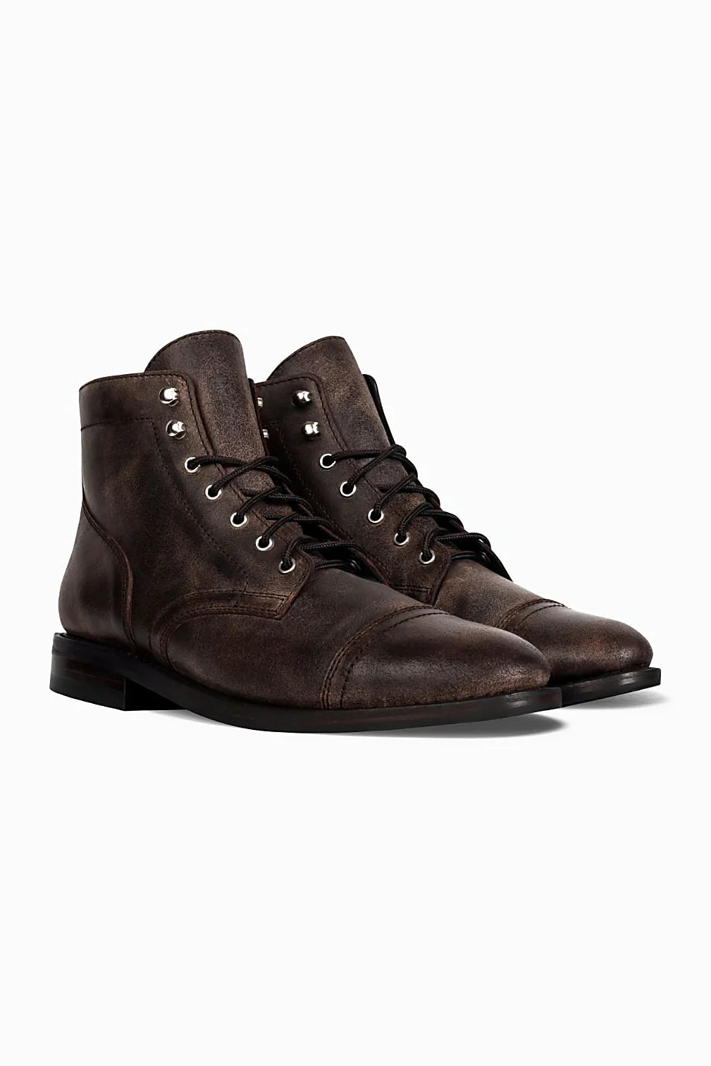 Natural Canyon leather lace-up boot with Goodyear welt construction