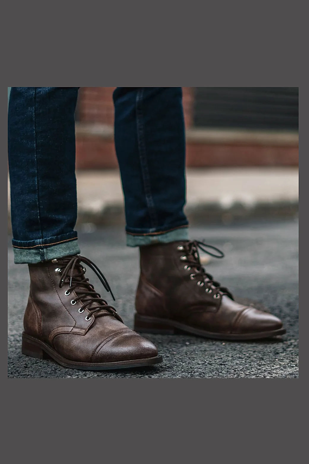 Canyon leather lace-up boot
