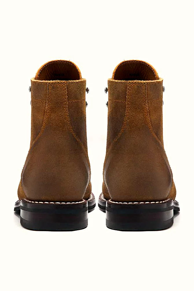 Safari suede lace-up boot with Kevlar blend laces