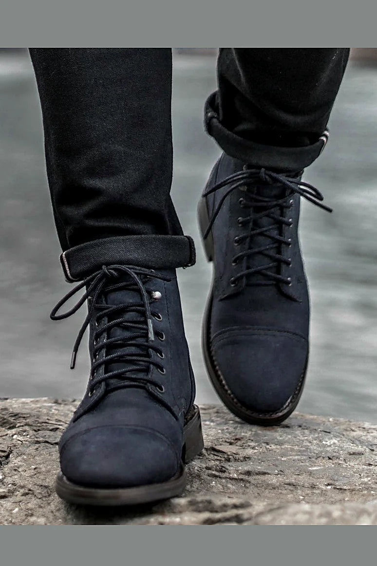 Arbor cap toe boot in Marino Matte