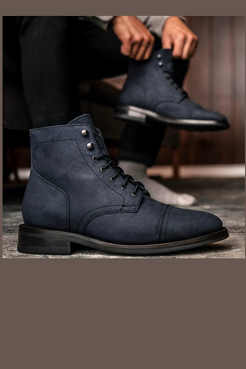 Marino Matte cap toe boot