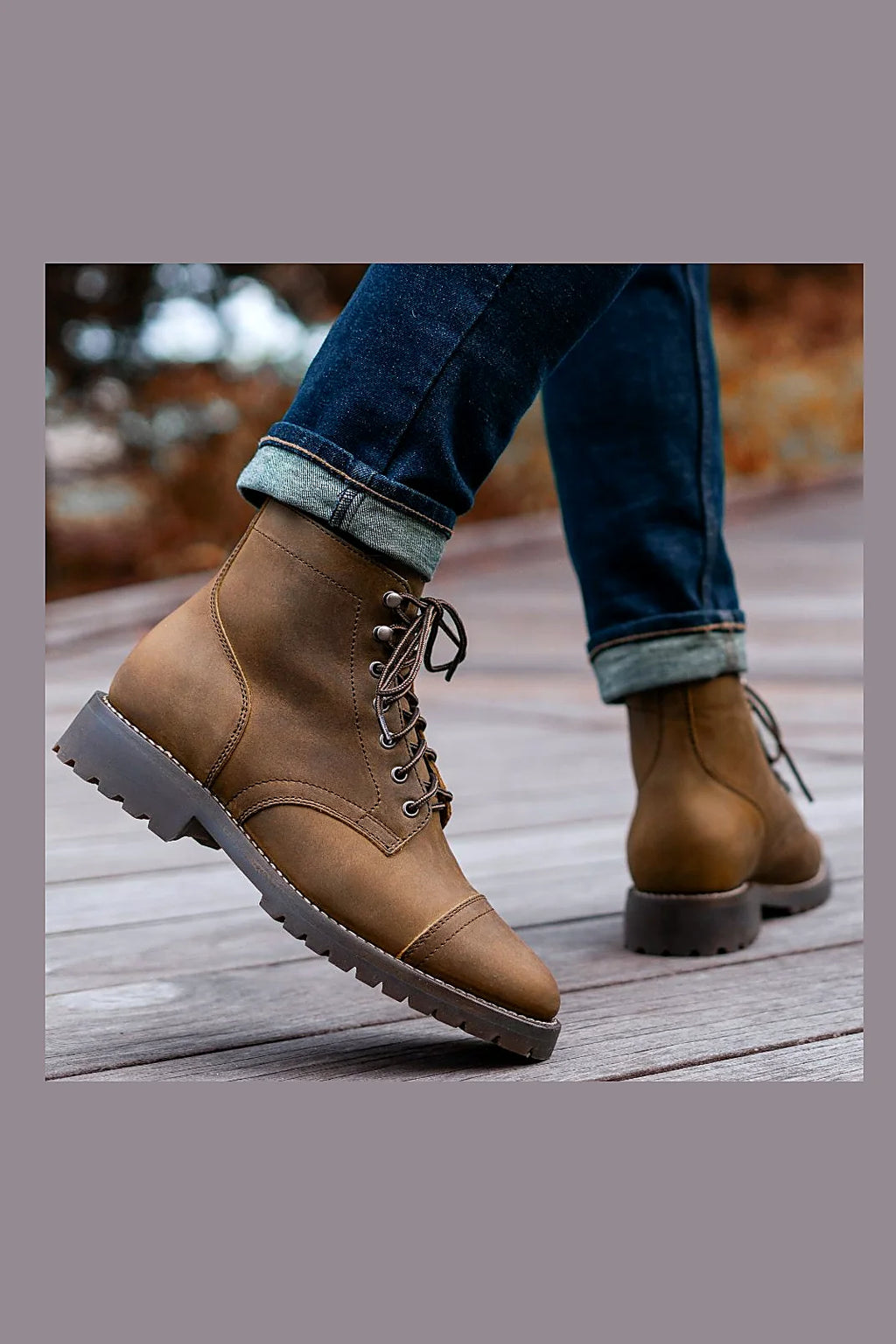 Aspen cap toe boot in Old Town