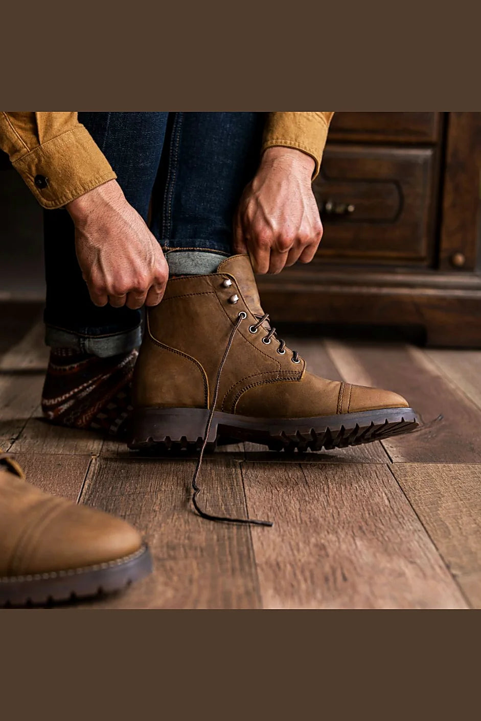 Old Town cap toe boot
