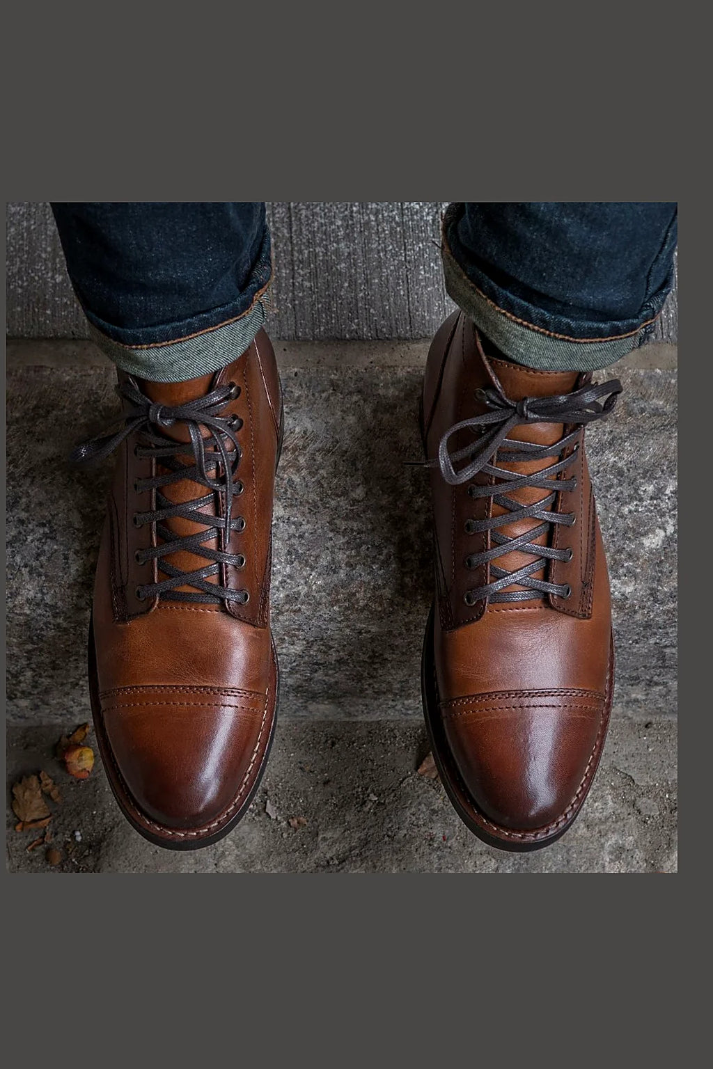 Badger chukka boot in Brandy leather