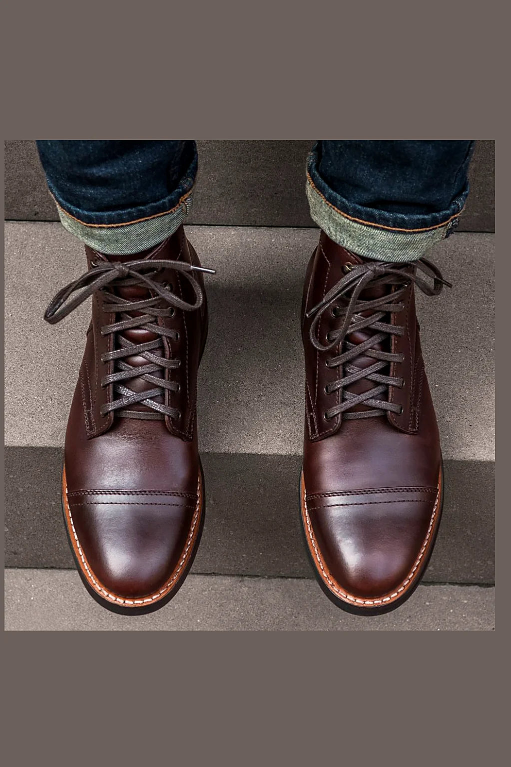 Brown chukka boot
