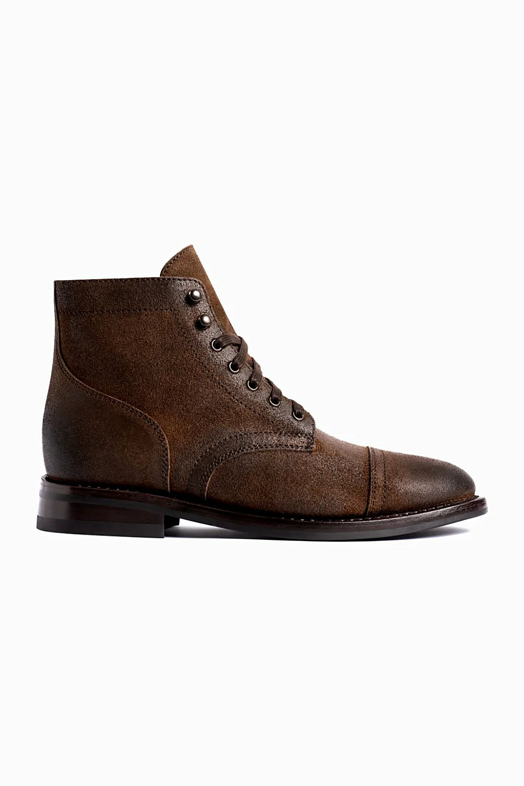 Baxter boot in coffee-brown suede