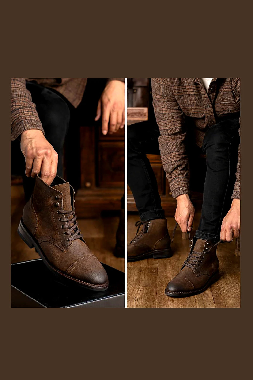 Baxter boot in Mocha suede