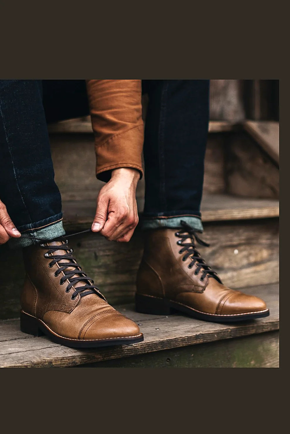 Belmont boot in natural leather