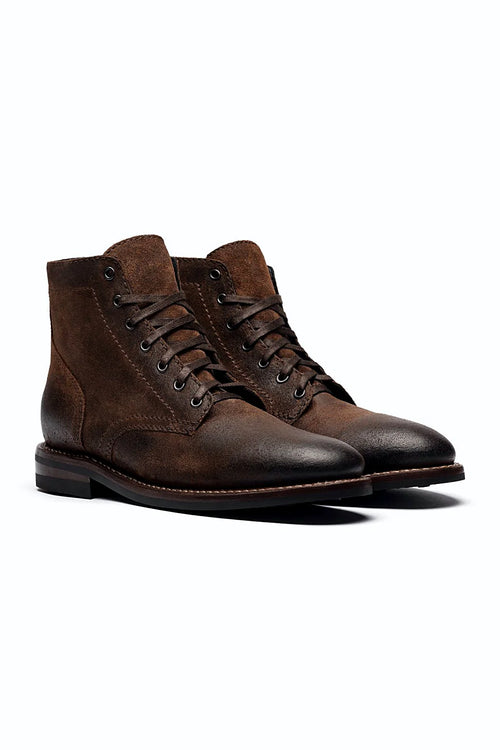 Mocha suede chukka boot with WeatherSafe treatment