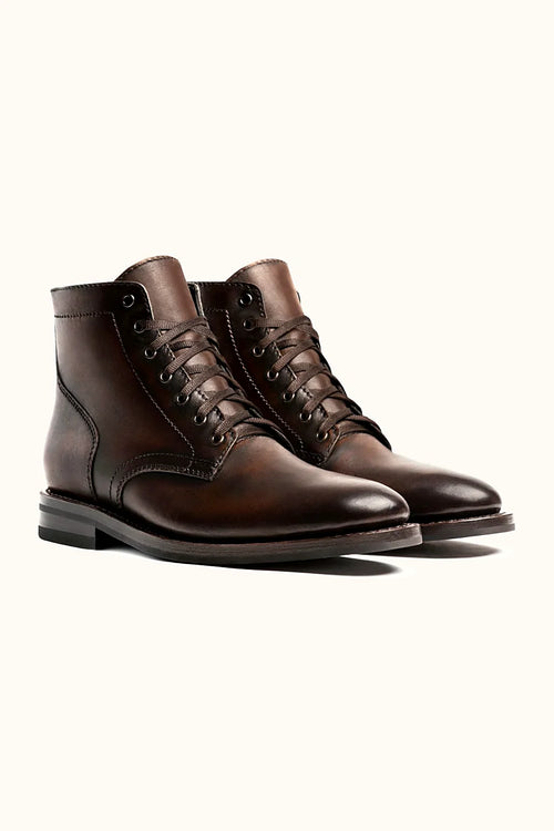 Black Coffee hand-finished full-grain leather boot