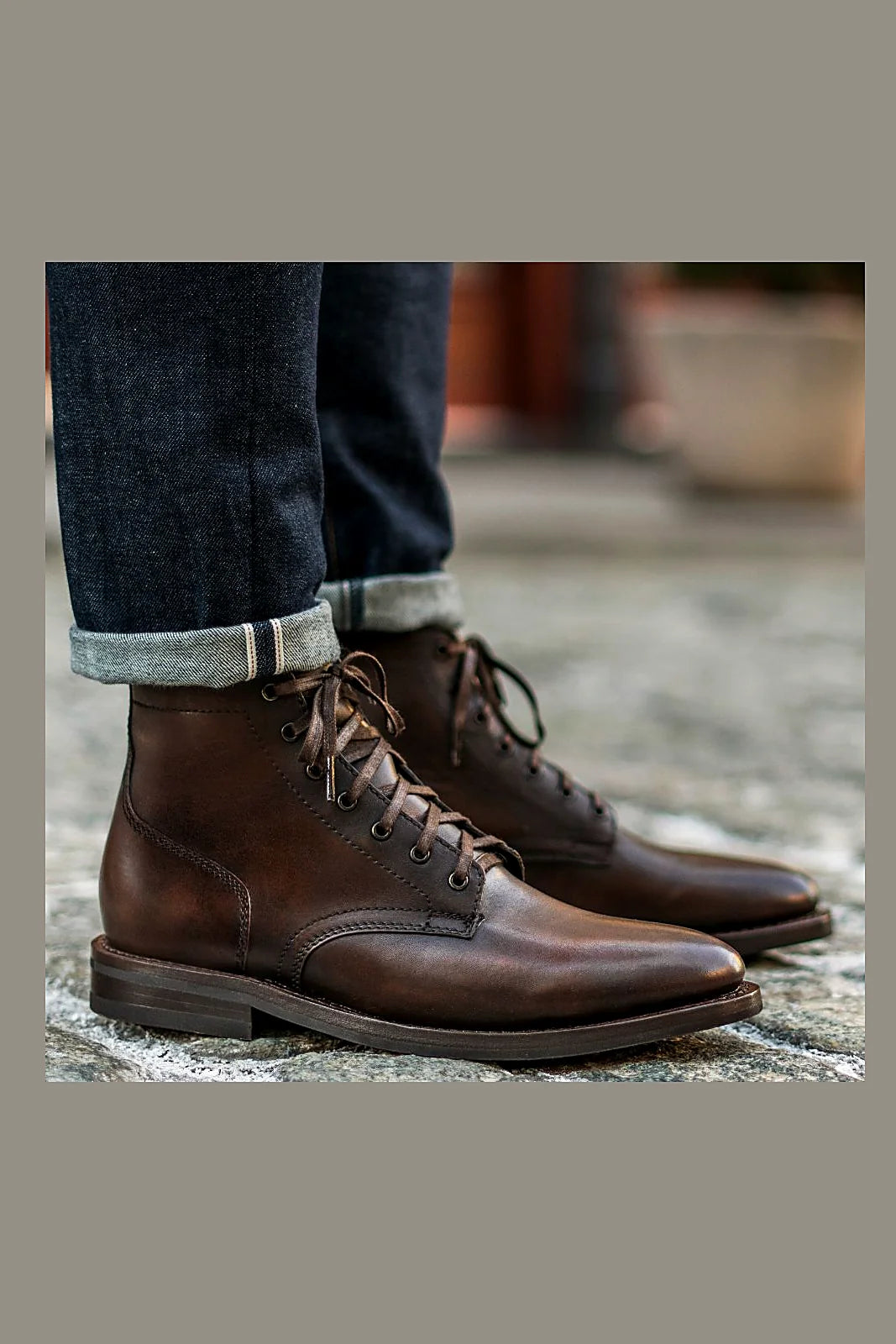 Black Coffee leather boot