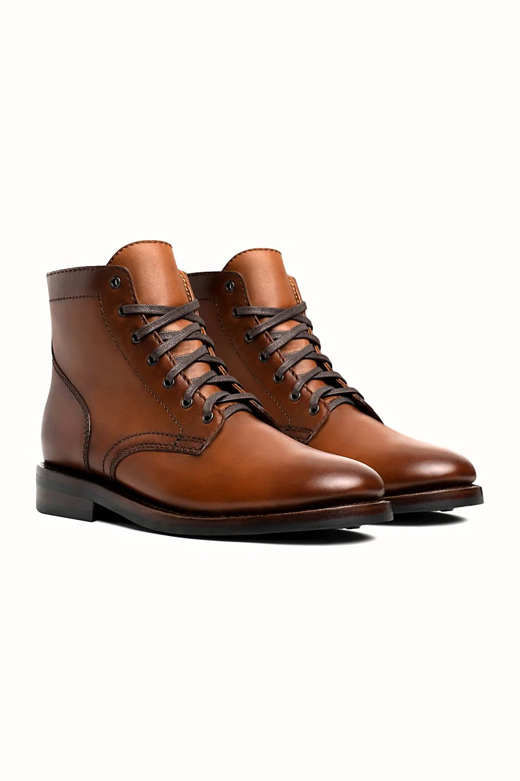 Brandy full-grain leather chukka boot