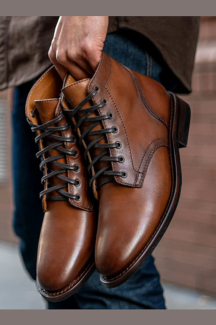 Bracken chukka in Brandy Full-Grain