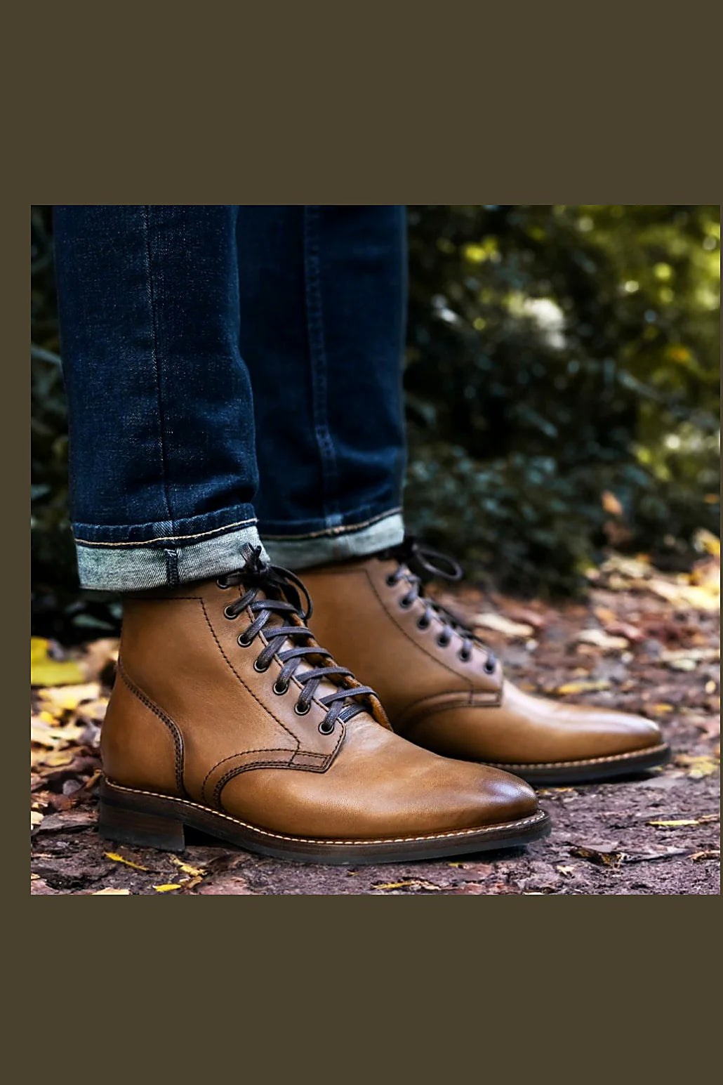 Amber Wheat leather boot