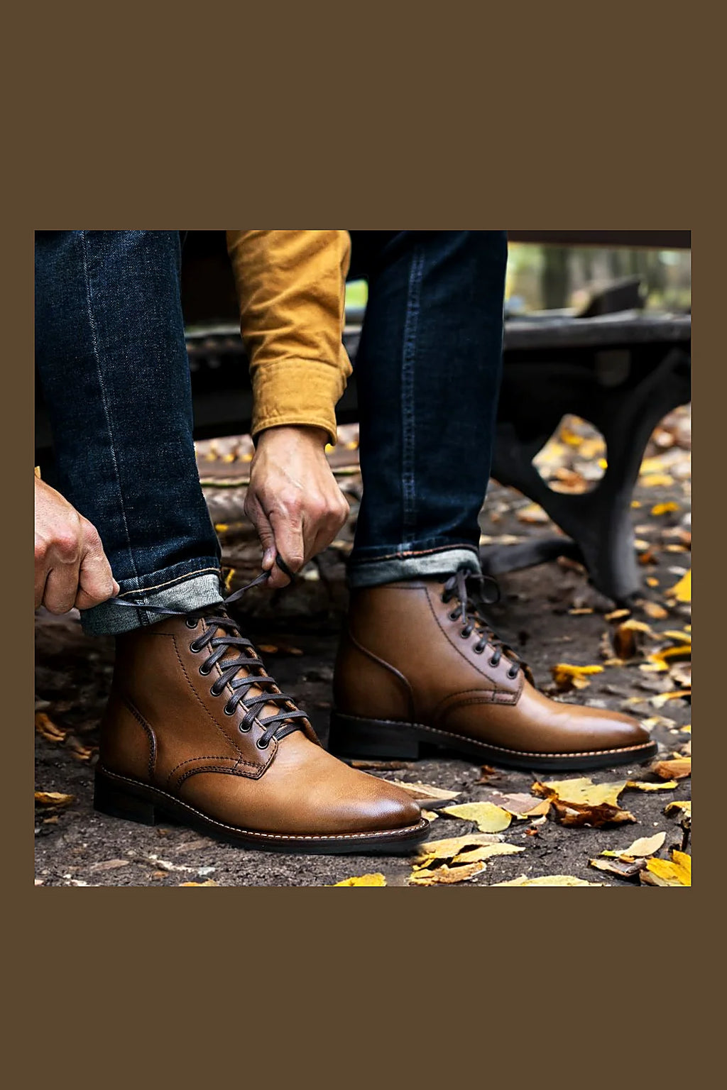 Bramble boot in Amber Wheat leather