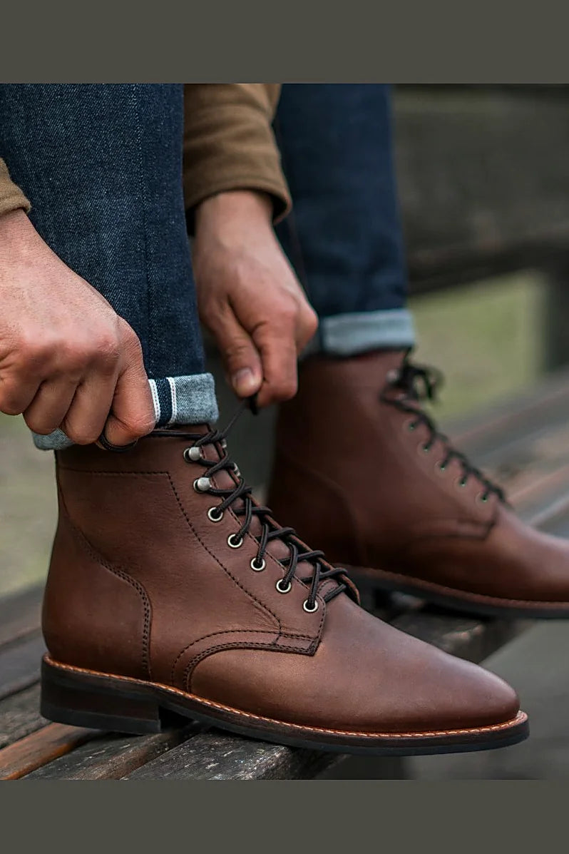 Whiskey leather boot