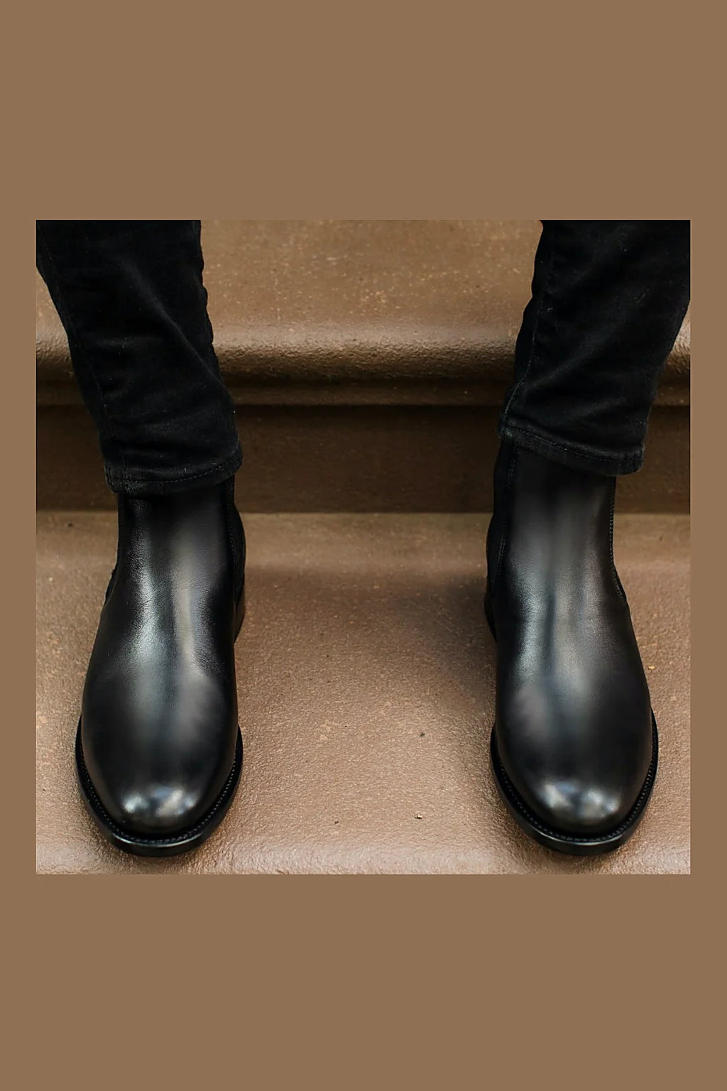 Bronson chelsea boot in Black leather