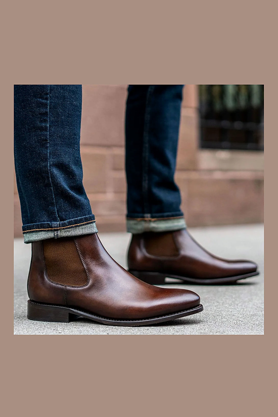 Mahogany chelsea boot
