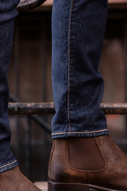 Dark Brown suede chelsea