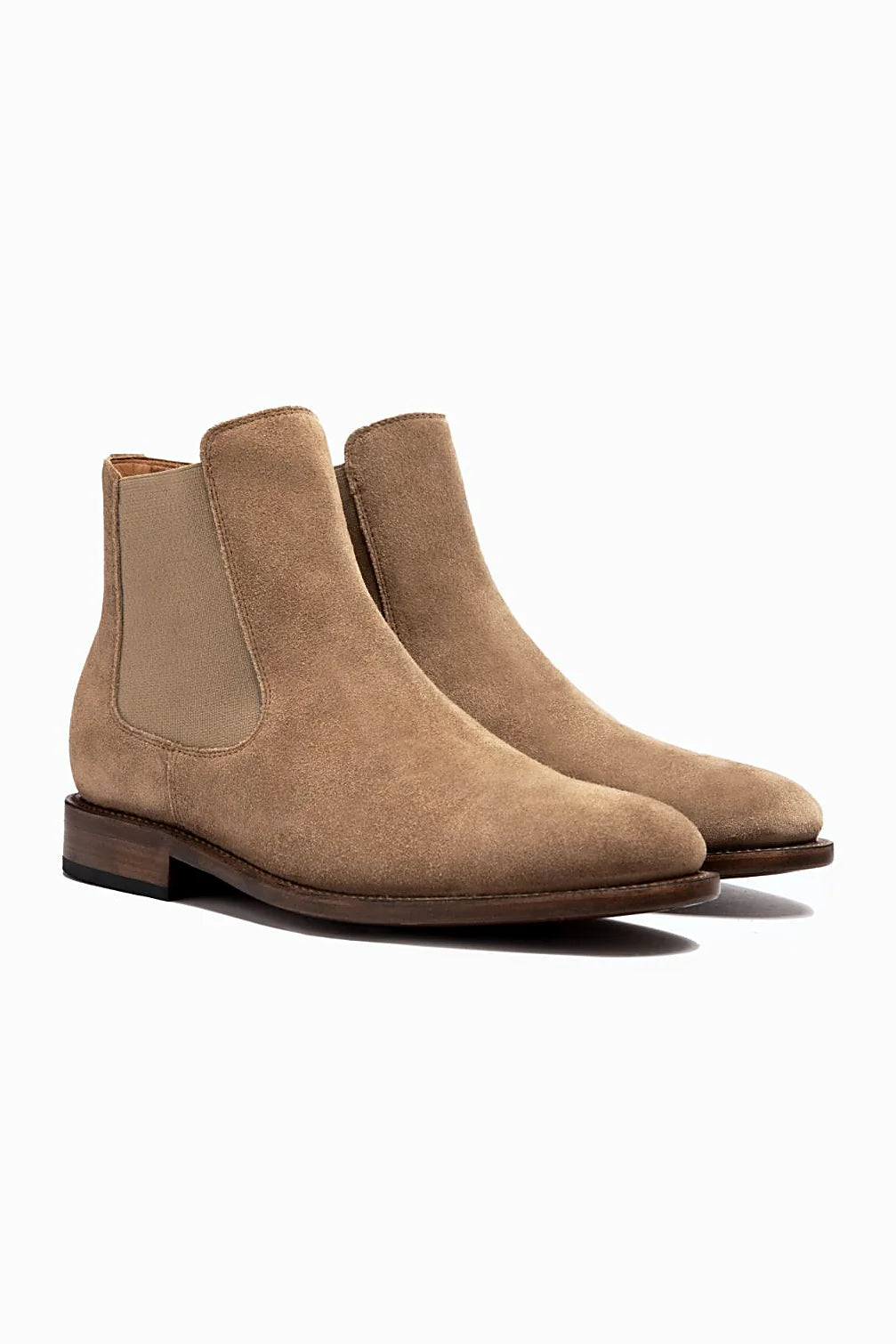 Sandstone pale suede chelsea boot