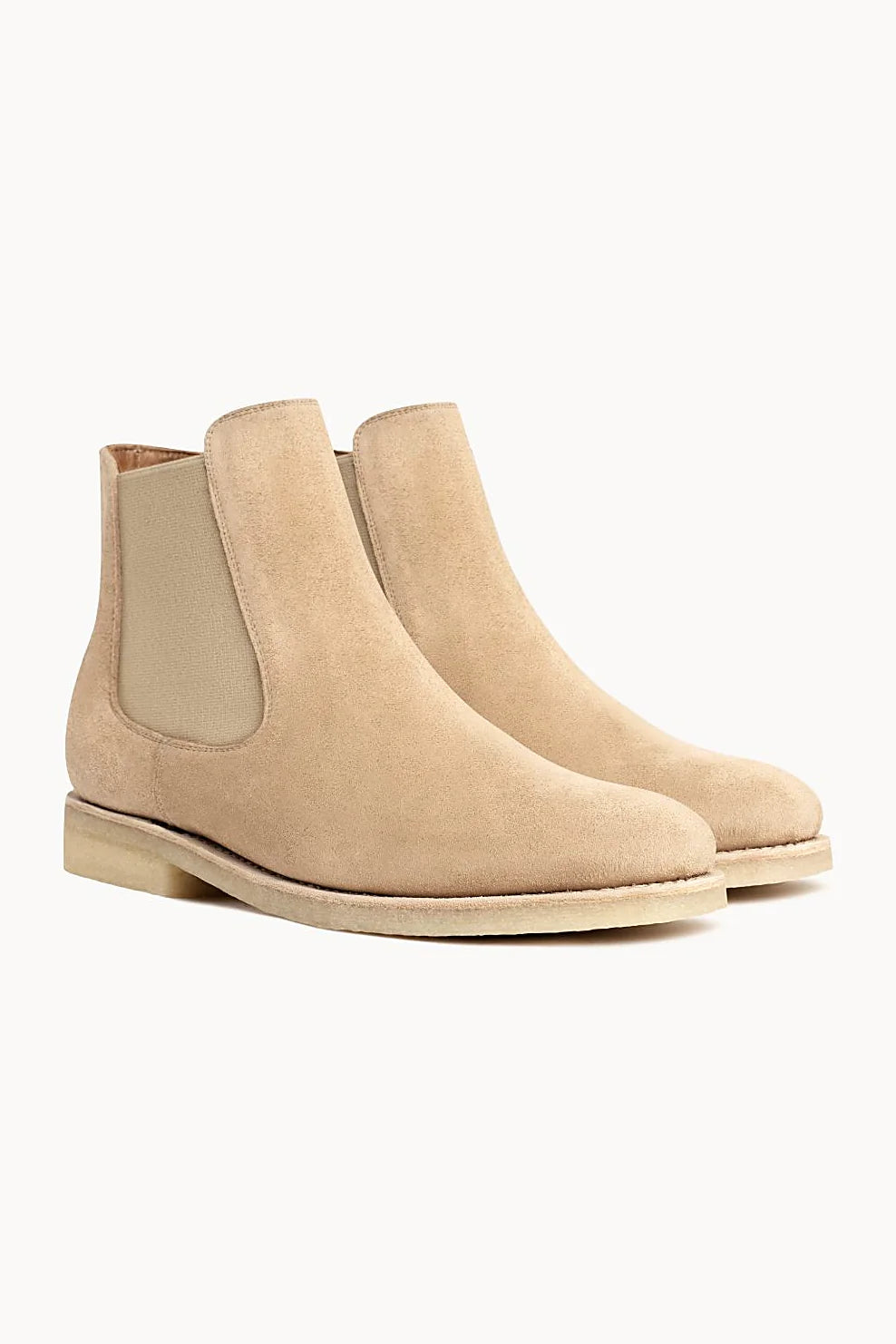 Dune suede chelsea boot with natural crepe outsole