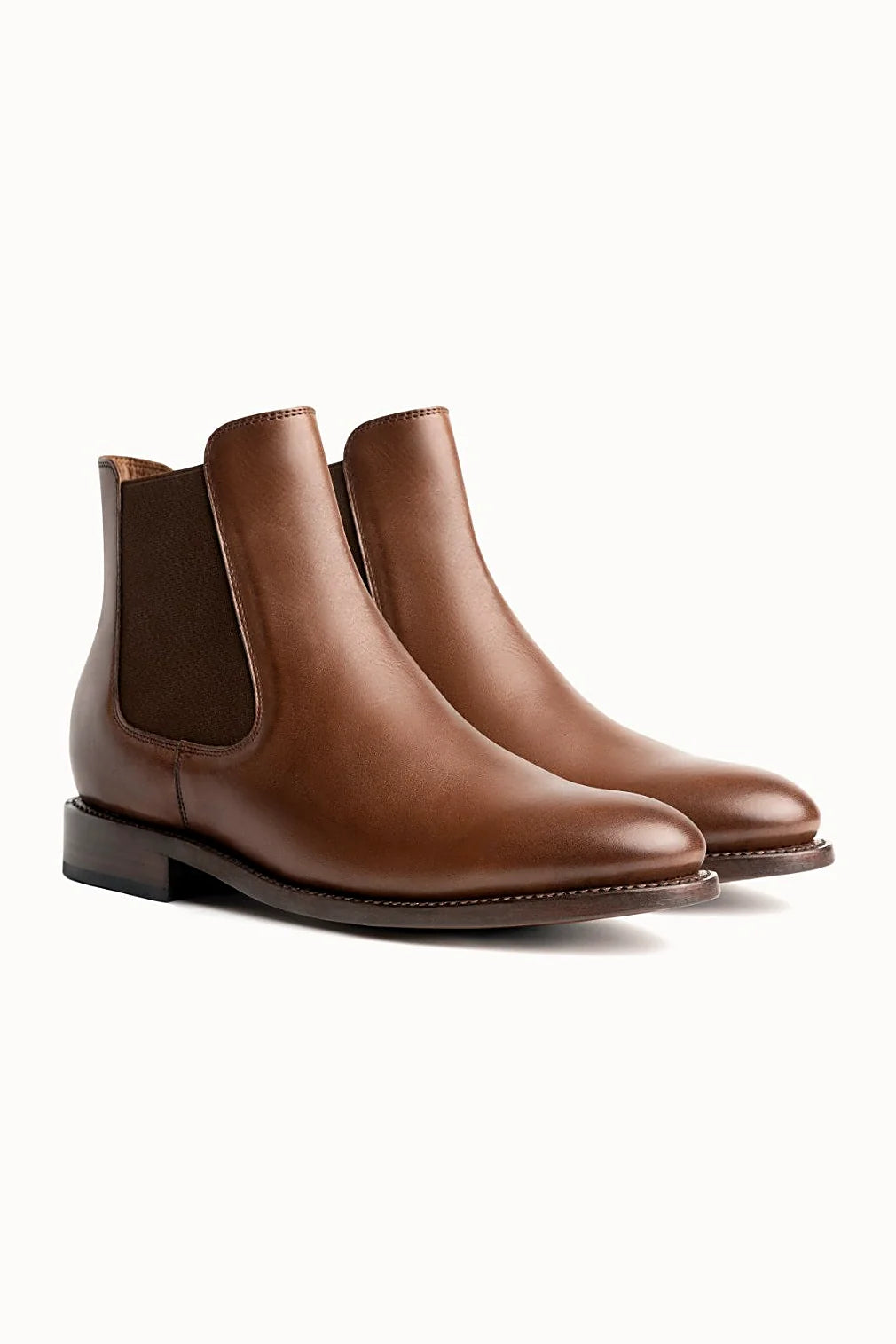 Hickory hand-finished full-grain chelsea boot