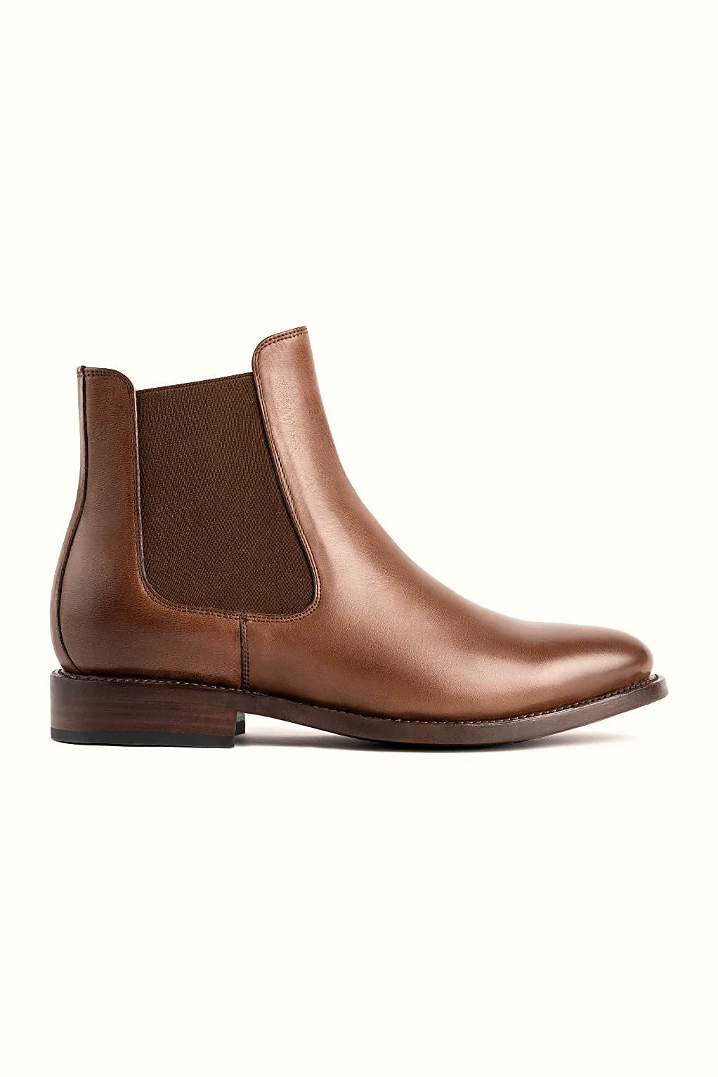 Cactus chelsea in warm tan-brown leather