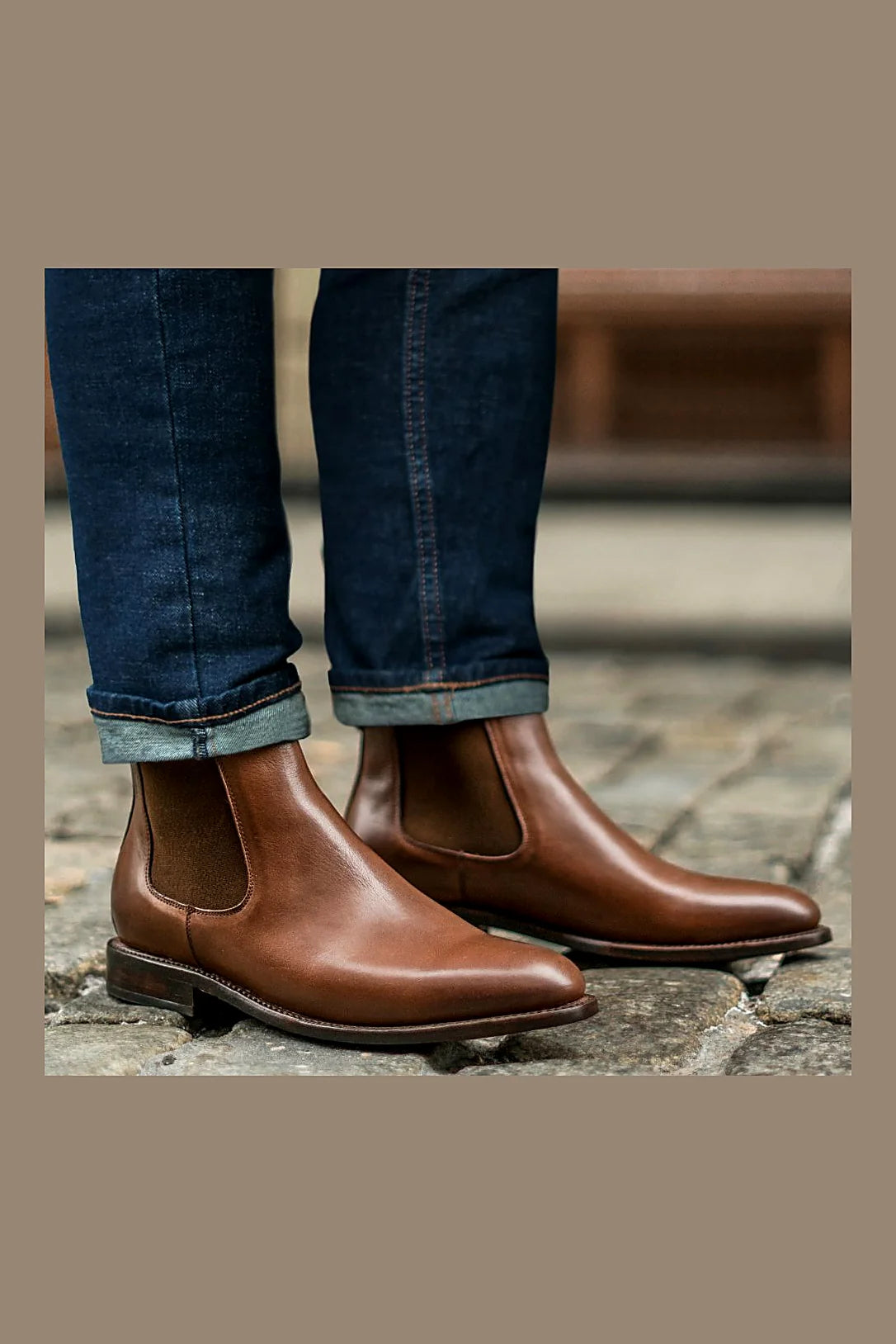 Hickory leather chelsea