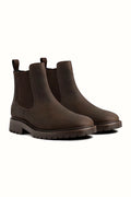 Tobacco leather chelsea boot with storm welt