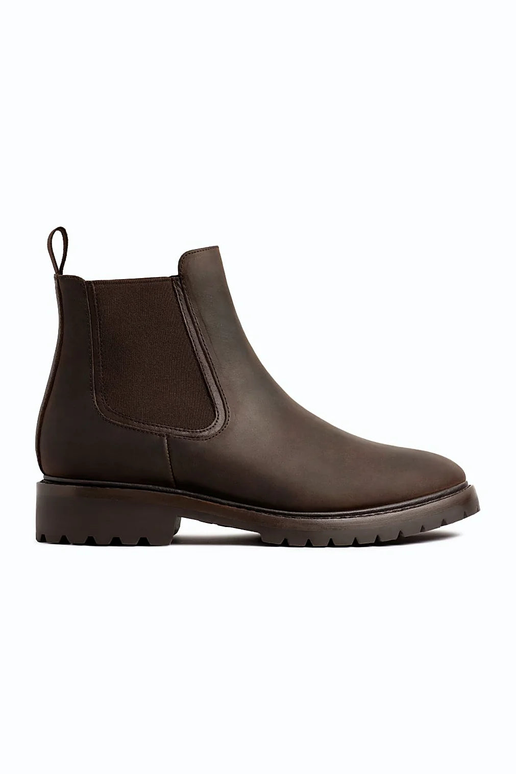 Calder chelsea in warm amber-brown leather
