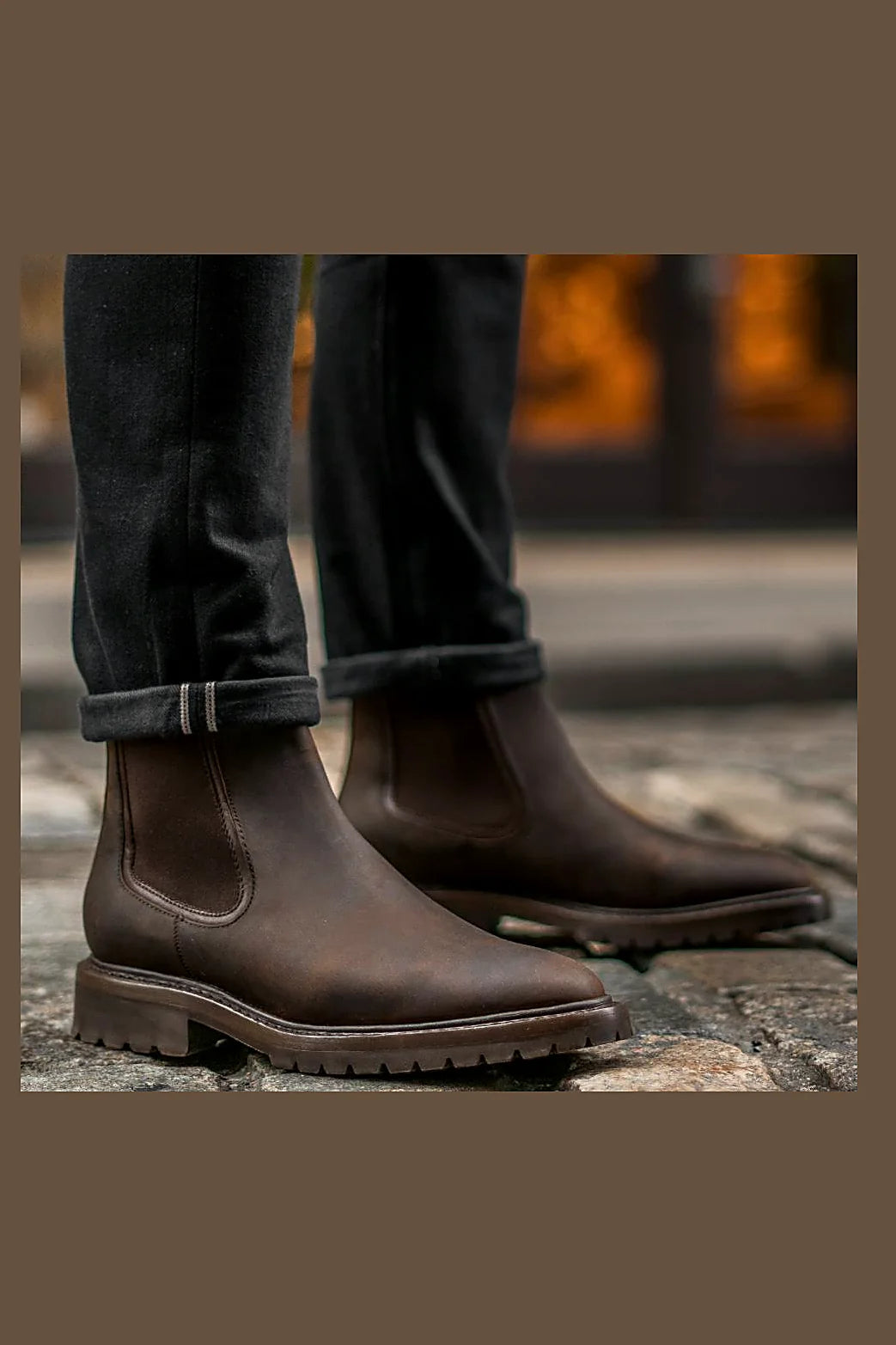 Tobacco chelsea boot