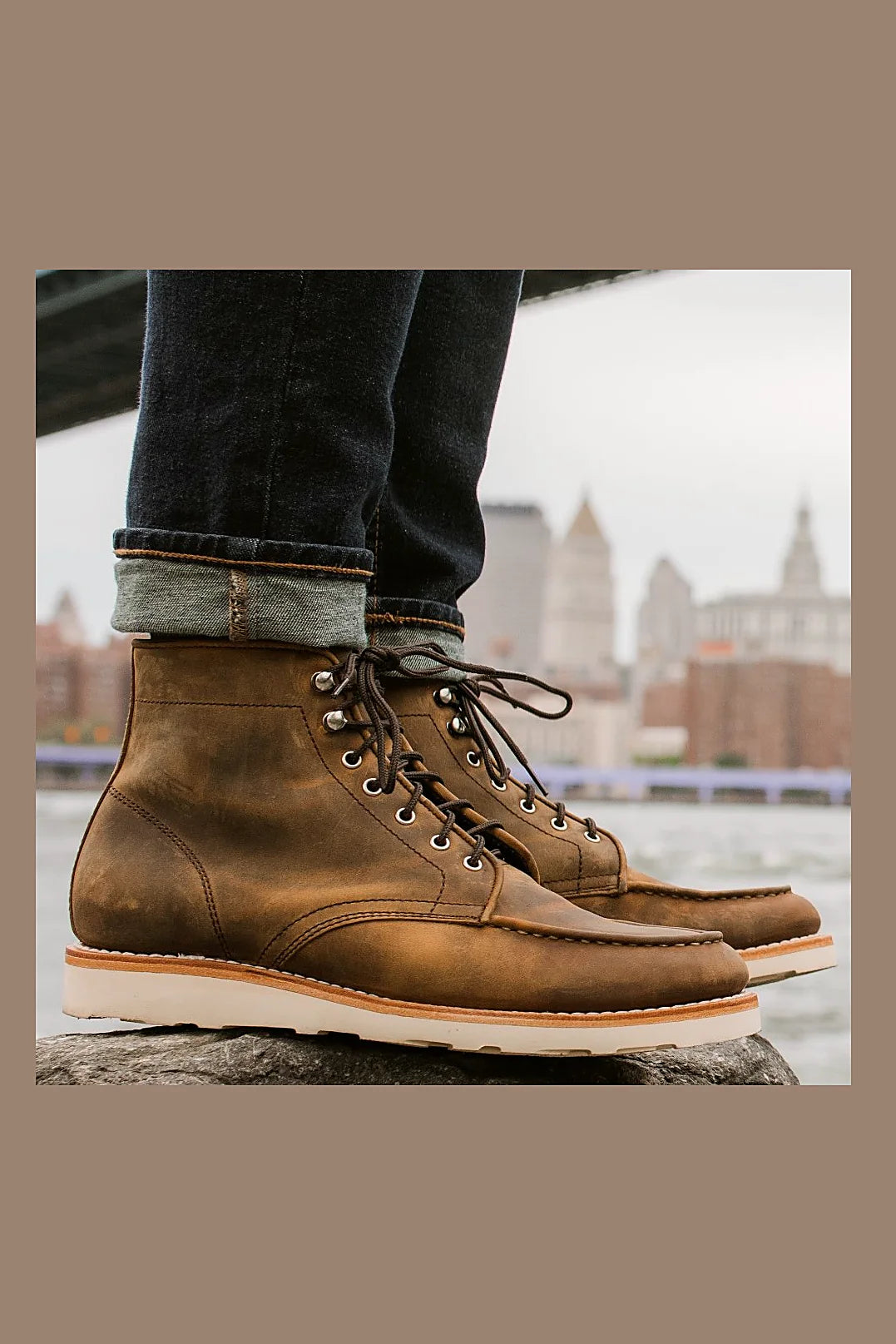 Burnt Copper wedge boot