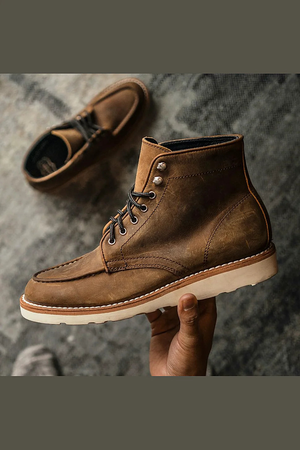 Burnt Copper wedge boot