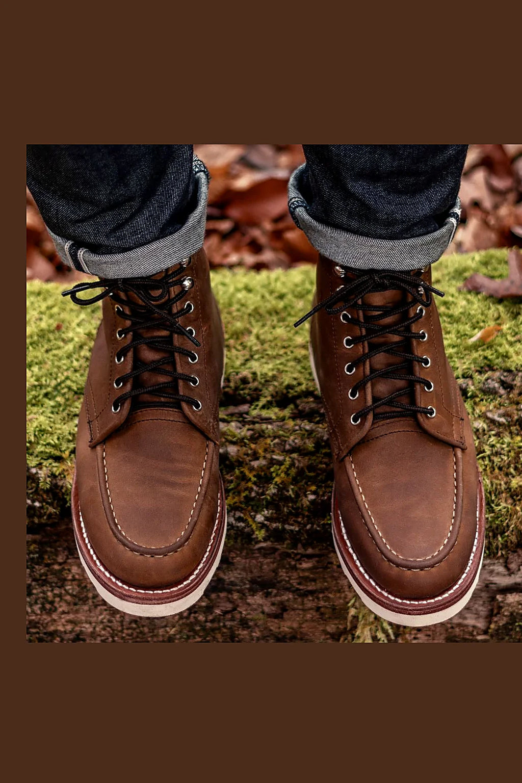 Carson moc toe boot in Arizona Adobe
