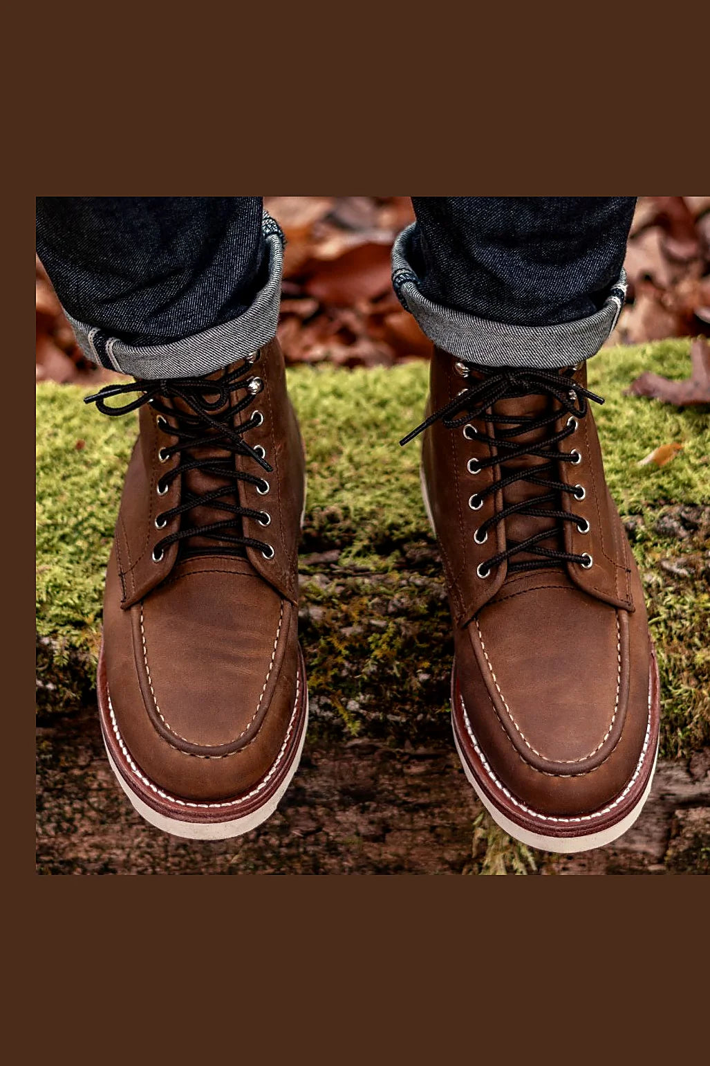 Carson moc toe boot in Arizona Adobe