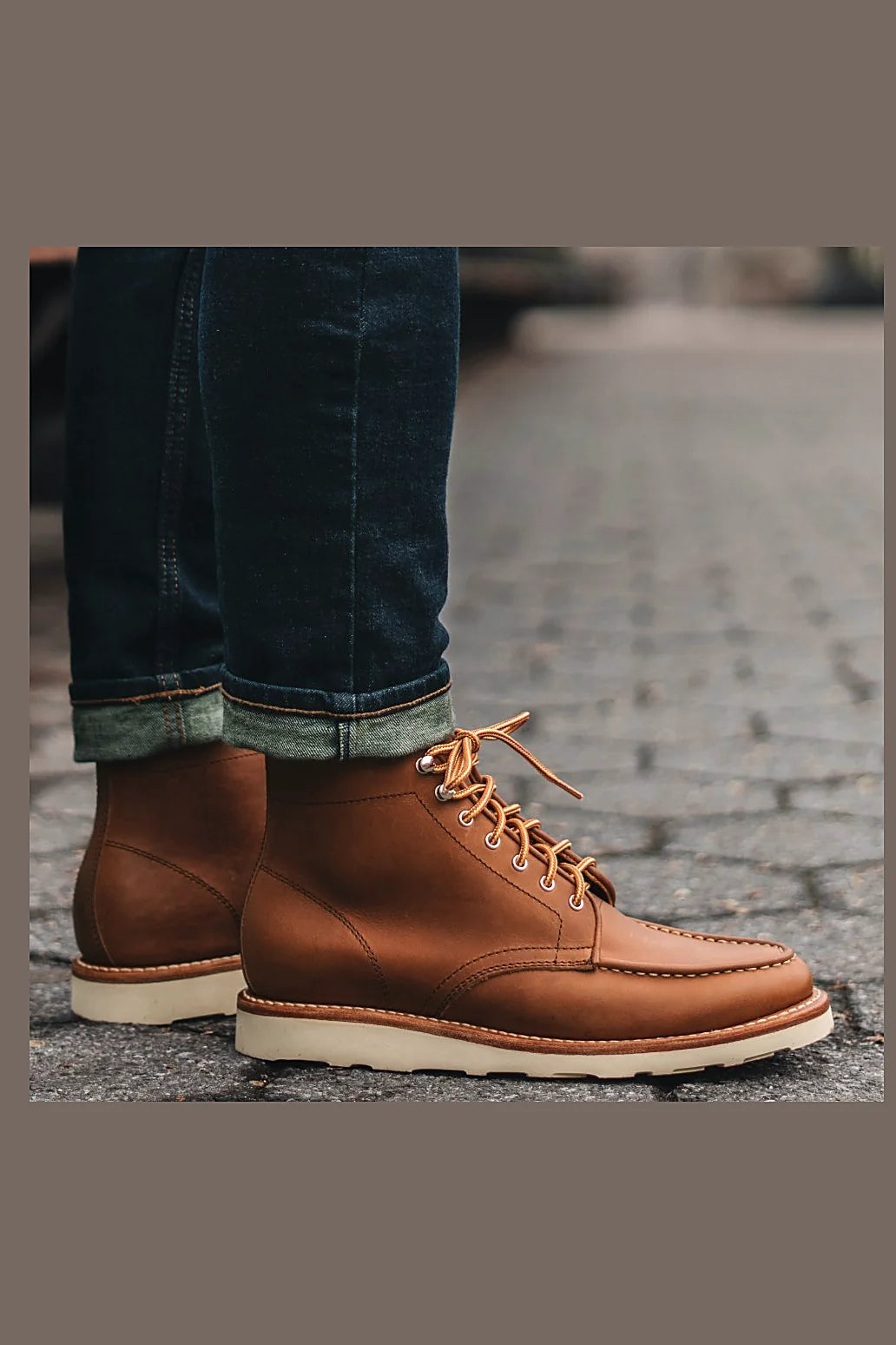 Cassidy moc toe boot in Harvest