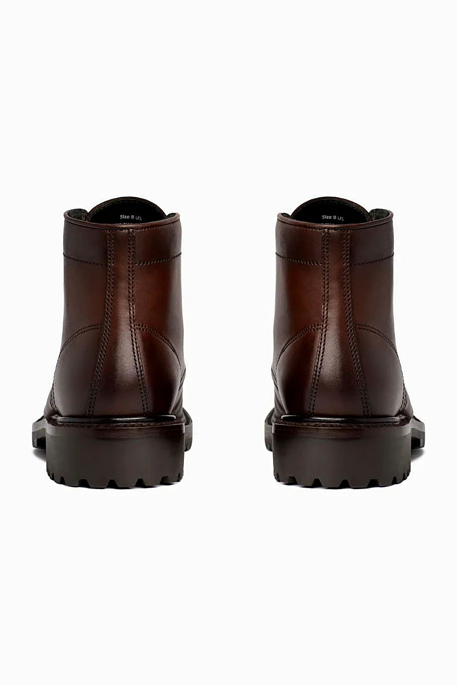 Dark brown boot with waxed cotton laces