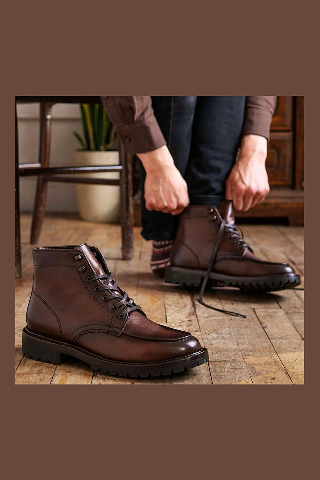 Charlton moc toe boot in Coffee