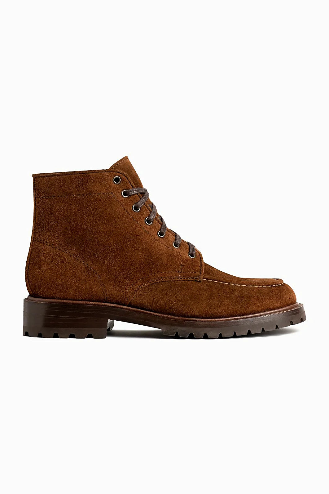 Chester boot in spiced red-tan suede