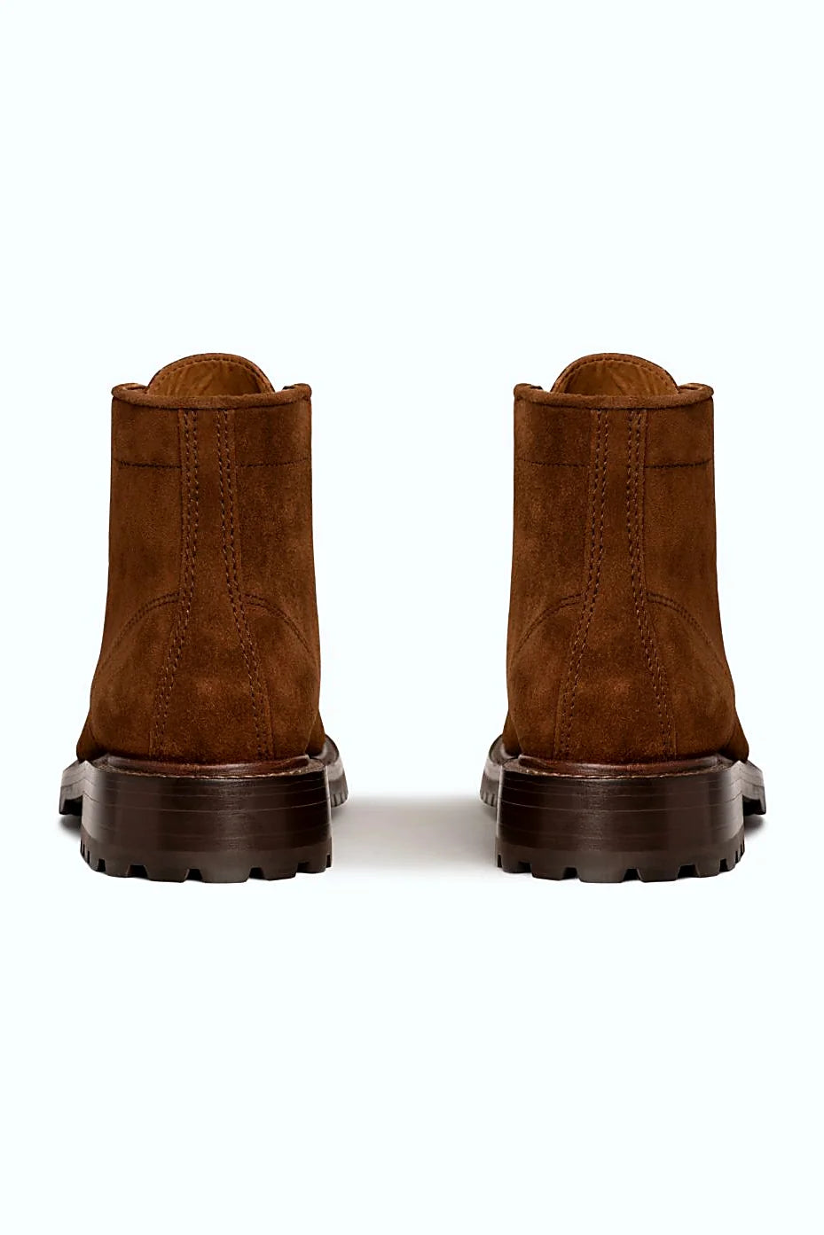 Storm welted suede boot with cotton laces