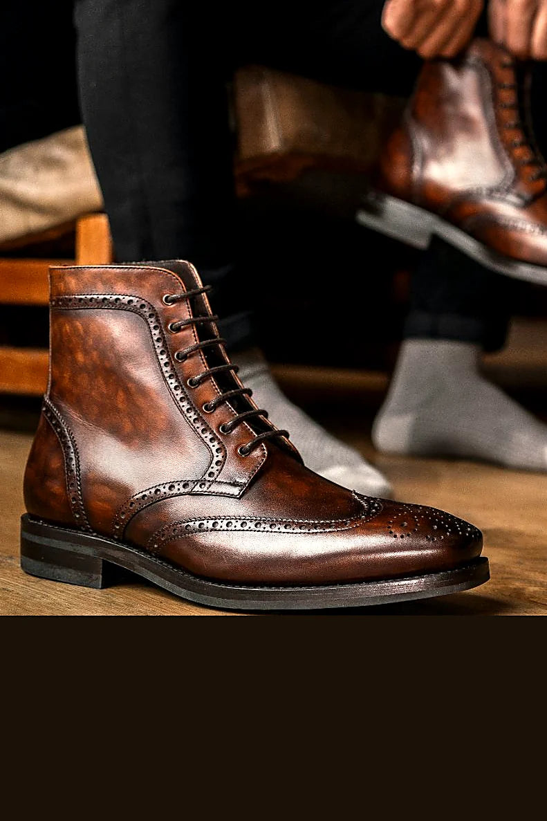 Color 77 brogue boot