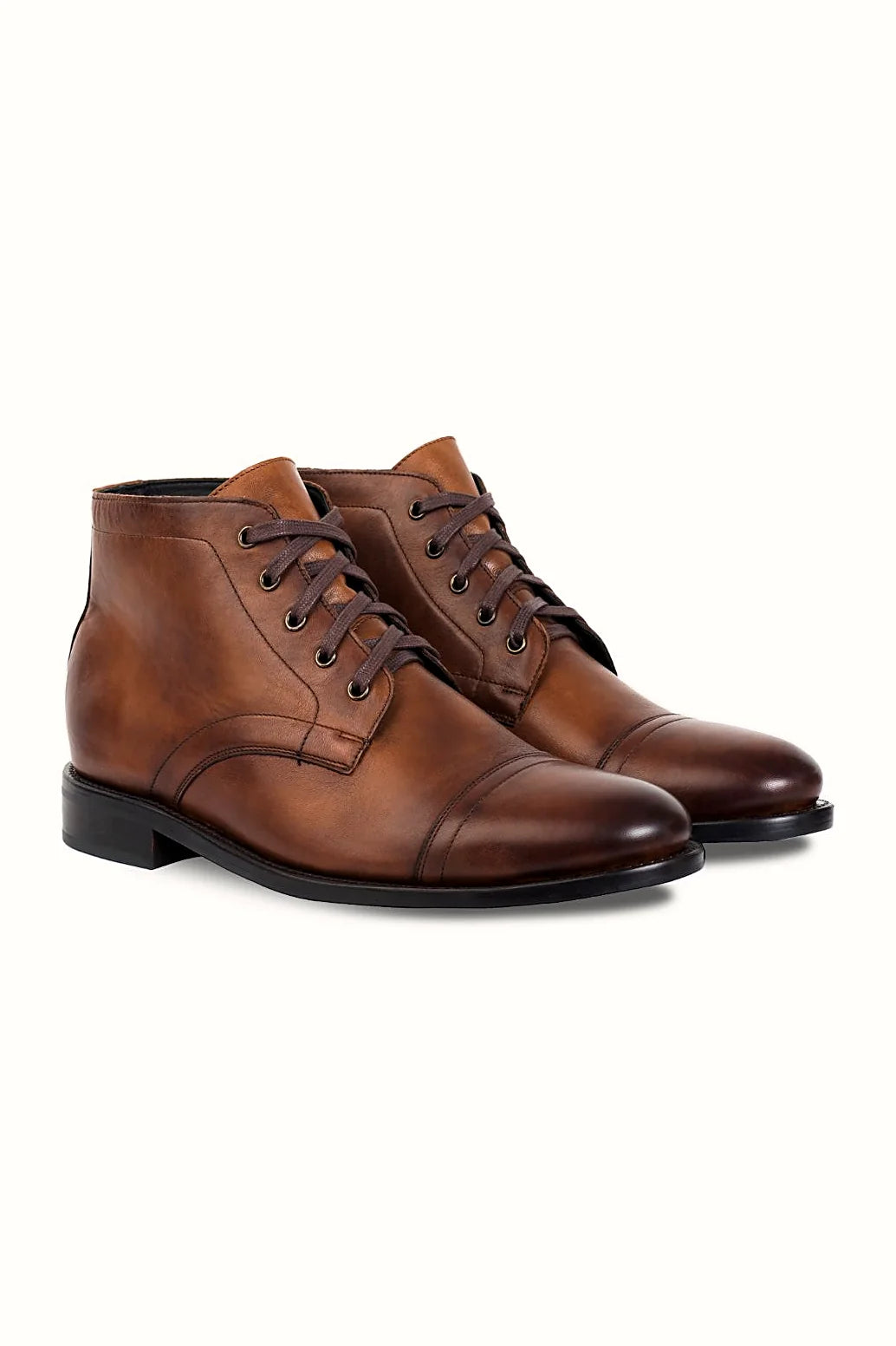 Walnut hand-finished leather chukka boot