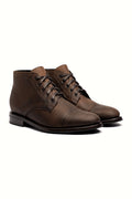 Tobacco leather chukka boot with Goodyear welt