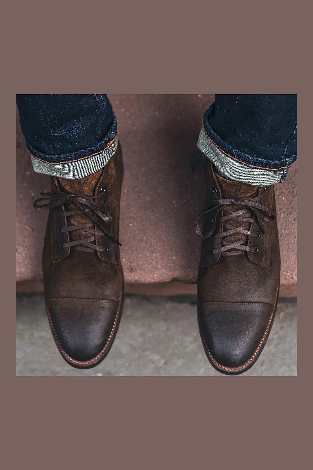 Mocha chukka boot