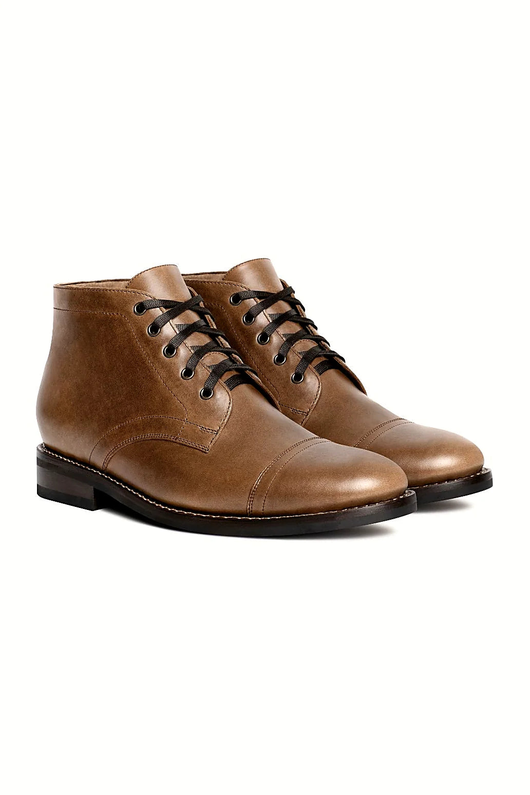 Natural pale leather chukka boot
