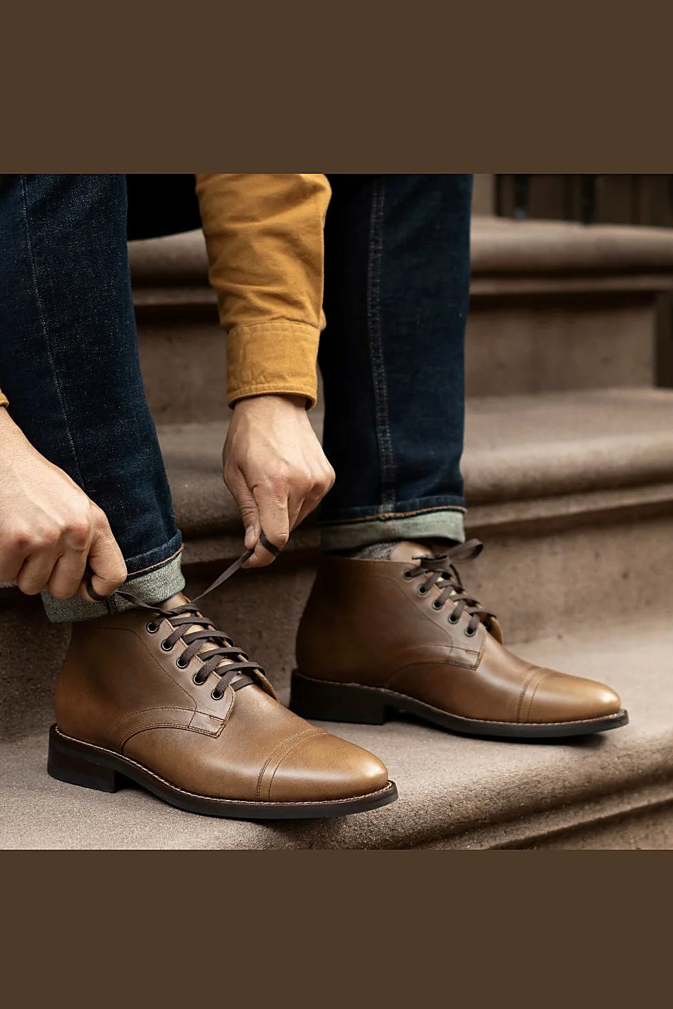 Cornell chukka in Natural leather