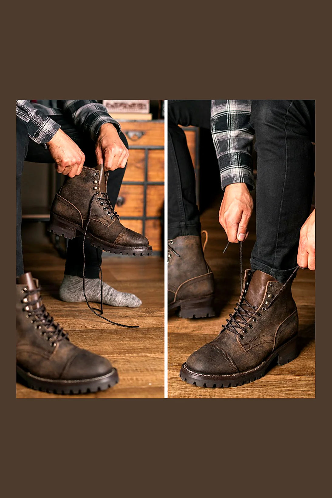 Coulter rambler boot in Stone