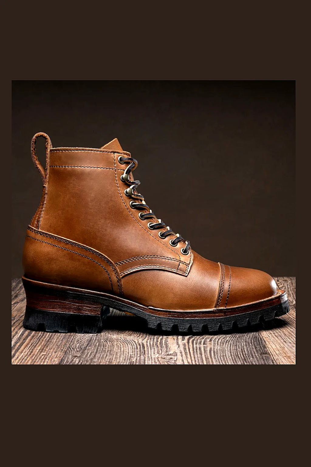 Creston boot in toasted natural Seidel leather