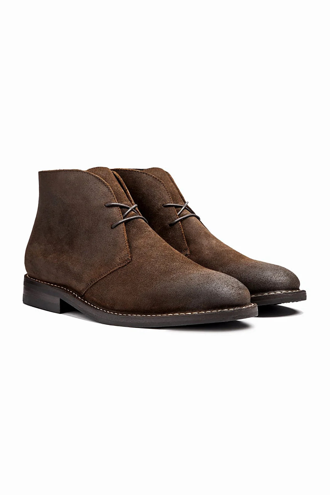 Mocha suede stitchout chukka boot