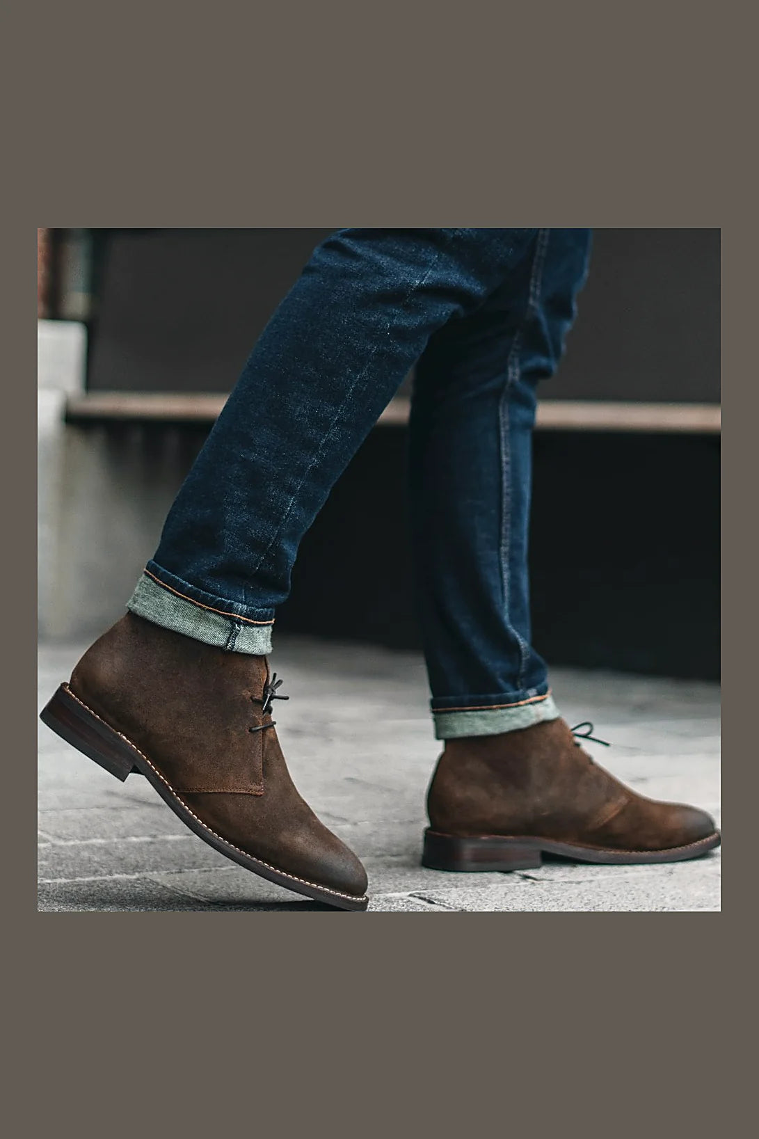 Cypress stitchout chukka in Mocha